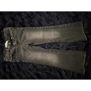 Girls Black Distressed Denim Jeans